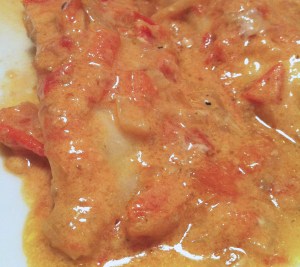 Not a great picture. Too busy eating. Num num num.