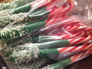 Piled into cellophane bags and tied with a pretty ribbon