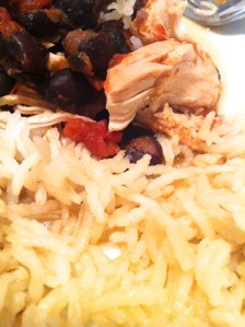 Basmati rice made with stock instead of water