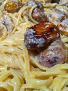 The addition of blue cheese balances out some of the sweetness inherent in the chestnuts