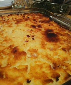 Finally browned on top