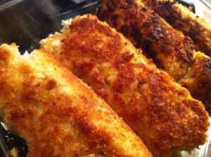 Crispy on the outside, cream-cheesey on the inside