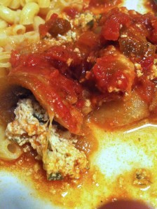 Served over buttered pasta