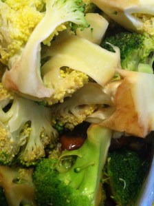 Tossed with a little Balsamic and Olive Oil.Meh.